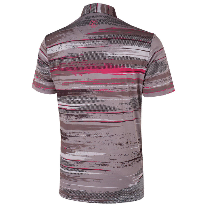 Mathew is a Breathable short sleeve golf shirt for Men in the color Fantastic Pink(8)