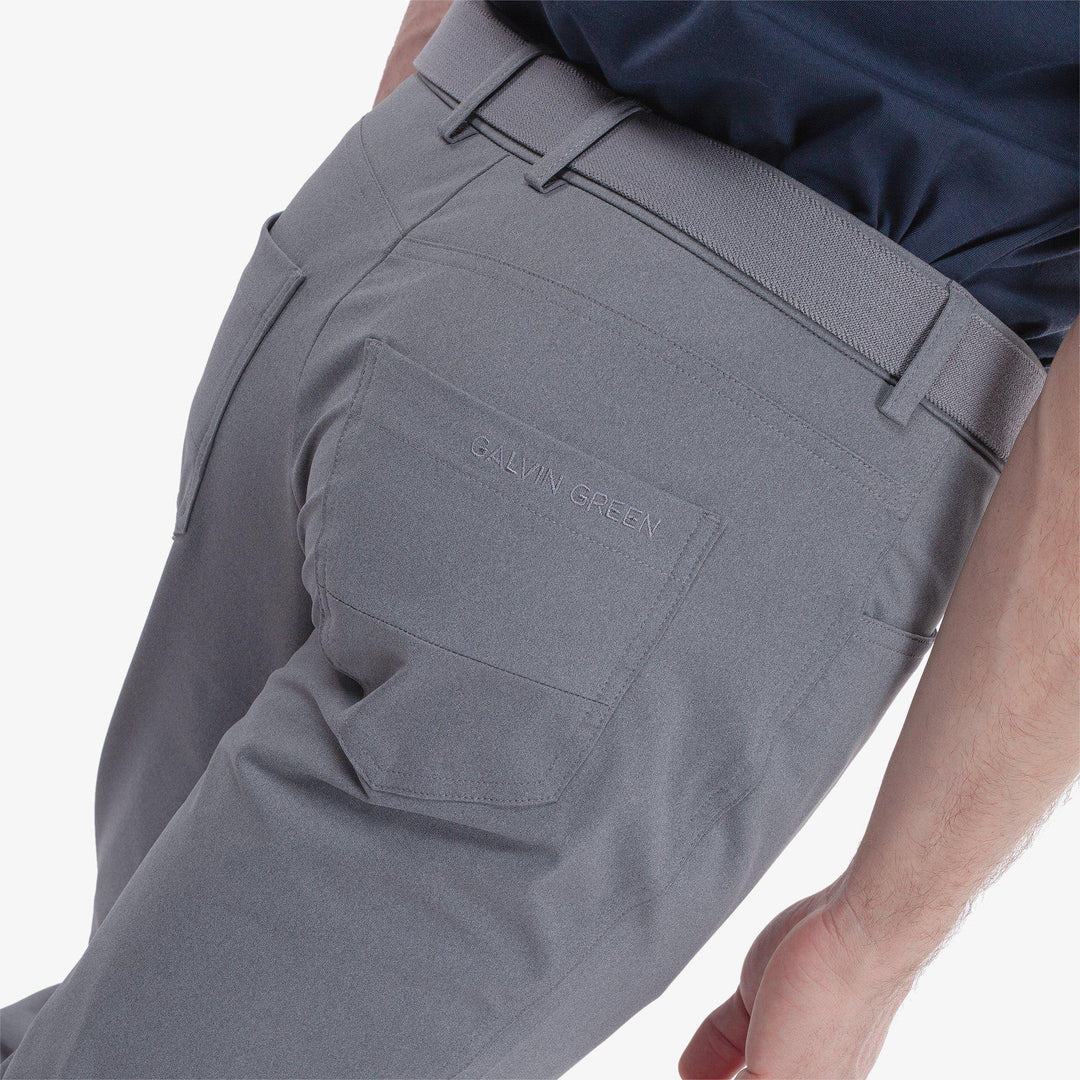 Norris is a Breathable golf pants for Men in the color Grey melange(5)
