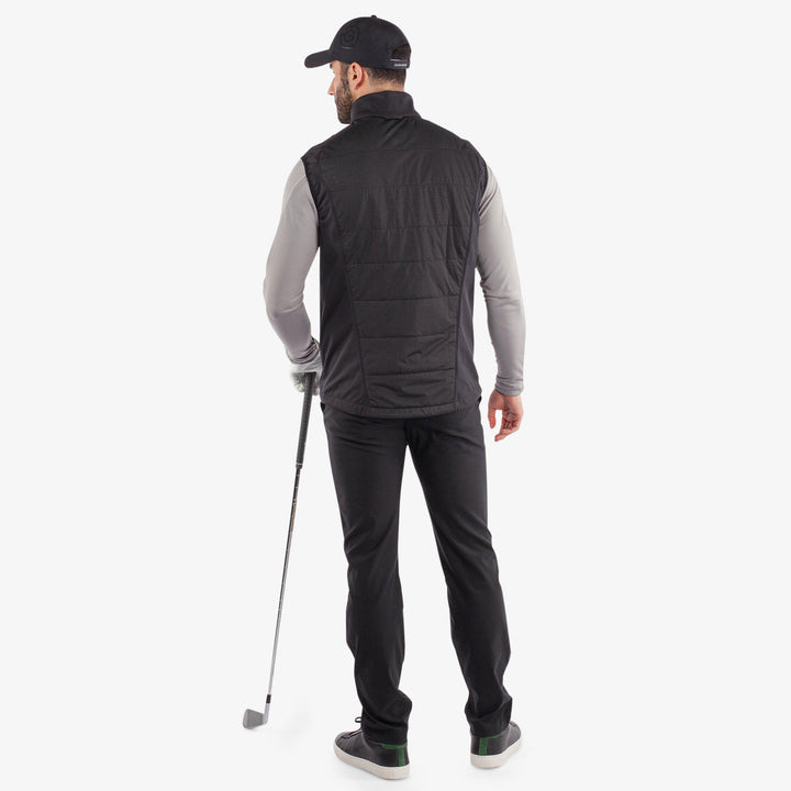 Lauro is a Windproof and water repellent golf vest for Men in the color Black(8)