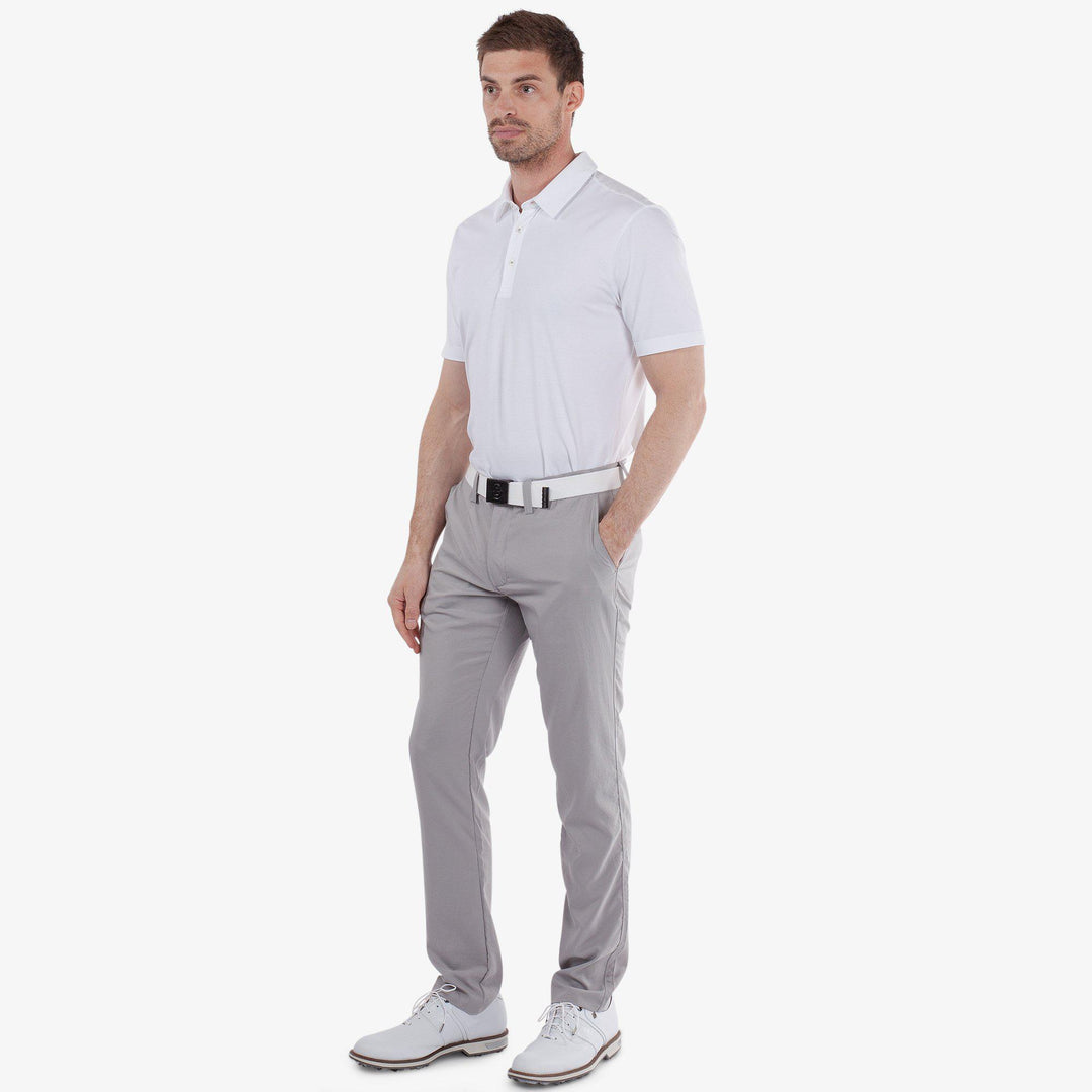 Nixon is a Breathable golf pants for Men in the color Light Grey(2)