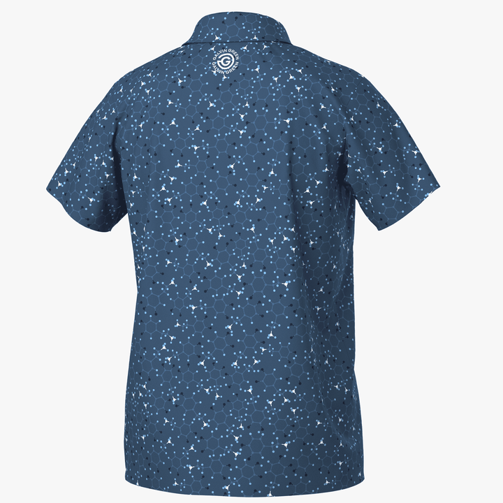 Rocco is a Breathable short sleeve golf shirt for Juniors in the color Blue/Navy(7)