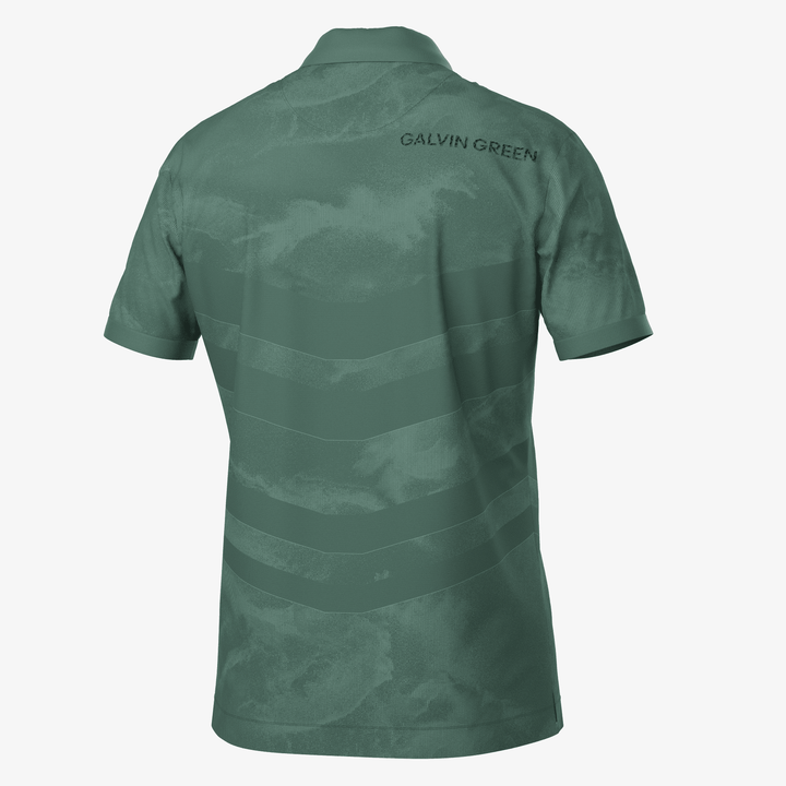 Mirza is a Breathable short sleeve golf shirt for Men in the color Duck Green(7)